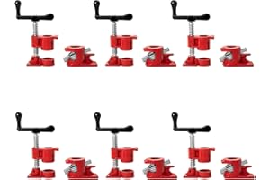 DUPDMKIN Pipe Clamps 3/4 inch Pipe Clamps for Woodworking Heavy Duty Wood Gluing Clamps with Quick Release, Ideal for Carpent