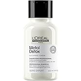 L'Oréal Professionnel Metal Detox Sulfate-Free Shampoo for Color Treated Hair, Damaged Hair & Breakage, Anti-Metal, Serie Exp