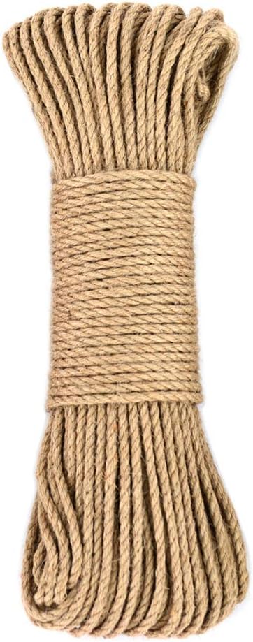 Amakunft Hemp Rope for Cat Tree and Tower, DIY Cat Scratcher Sisal Rope for Cat Scratching Post Tree Replacement, Playing Flexible Scratching Pad