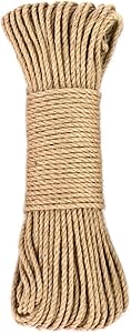 Amakunft Hemp Rope for Cat Tree and Tower, DIY Cat Scratcher Sisal Rope for Cat Scratching Post Tree Replacement, Playing Flexible Scratching Pad