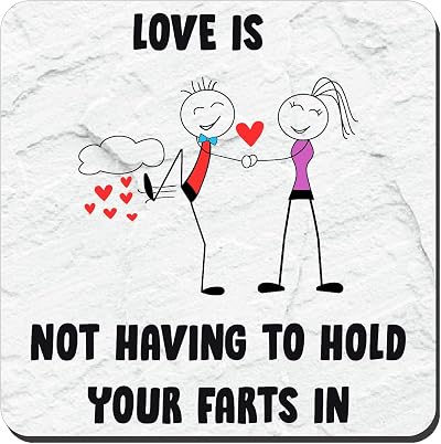 BestaFiesta Funny Valentines Coaster Mug Gift 9.5cm Cork Backing