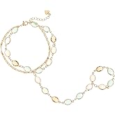 Adjustable Gold Hand & Finger Chain Bracelet for Women, Non Tarnish Dainty Body Jewelry Boho Wedding Stackable Accessories