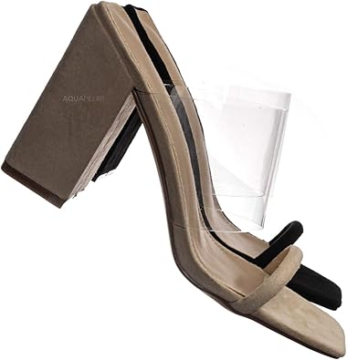 square heel mules