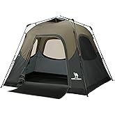 CAMEL CROWN Instant Tents for Camping 4-6 Person Tent Waterproof Easy Setup Sets Up in 60 Seconds Backpacking Tents with Carry Bag for Outdoor Hiking