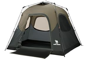 CAMEL CROWN Instant Tents for Camping 4-6 Person Tent Waterproof Easy Setup Sets Up in 60 Seconds Backpacking Tents with Carry Bag for Outdoor Hiking