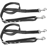 Jack's Manufactuing Adjustable Black Nylon Web Side Reins - Pony Size