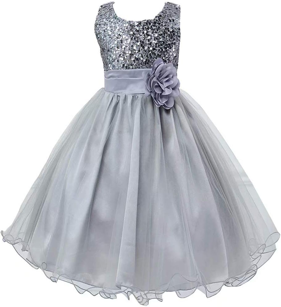 Girls Dresses Party Pageant Girl's Special Occasion Wedding Ruffles Flower Gown