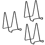 3 Pack 4 inch Metal Plate Stands for Display, Plate