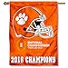Clemson Tigers 2016 National Championship House Flag Banner