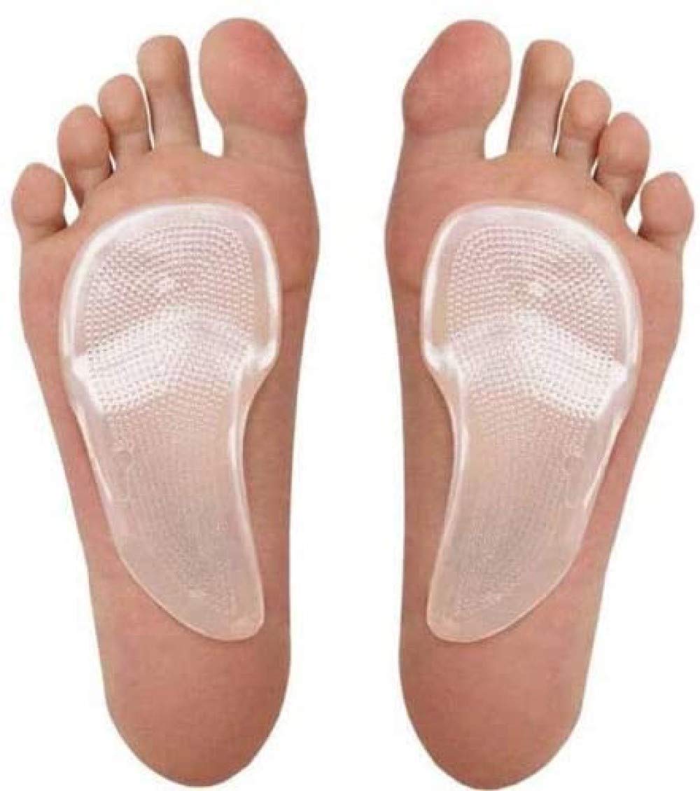 PEDIMEND 3/4 Arch Support Orthotics Cushion Pad (1PAIR - 2PCS) | Flat Foot Orthopedic Insoles | Correct FlatFeet, Plantar Fasciitis, Massage Forefoot | Unisex | Foot Care