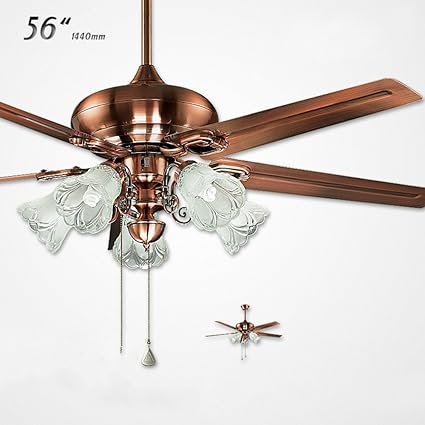 42 Retro Wood Blades Ceiling Fan Lights 3 Wind Speeds Ceiling Fan