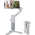 FeiyuTech Gimbal Stabilizer for Smartphone,3-Axis Gyro Mobile Gimbal for iPhone Android,Face/Object Tracking,fits iPhone 16 15 Samsung Huawei MI Cellphone,YouTube TikTok IG,Max 260g-Vimble 4SE