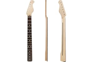 FENDIROCIK 22fret Electric Guitar Neck Maple Natural Matte Unpainted Rosewood Fingerboard Cow Bone Nut
