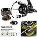 Sougayilang Spinning Fishing Reel - Ultra Smooth 13+1 Shielded Bearings, Light Weight Powerful Anti-Corrosion Alloy Construction Body，Non-Slip EVA Knob for Saltwater Freshwater Bass Fishing