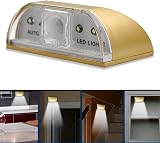 shsyue Keyhole Light Lamp Infrared Auto Sensor 4 LED Battery Operated Gold view 2