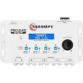 Taramps DSP Pro 2.4S White Crossover Full Digital Signal Car Audio Processor and Equalizer with Sequencer 15-Band Graphic Equalization 12 preset EQ, Remote Signal, Alignment, 2 Channel in and 4 Out