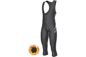 Sparx Men's Elite Super Roubaix Thermal Cycling 3/4 Bib Tights Bib Knicker Coolmax Padded