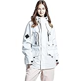 Womens Ski Jacket Waterproof Snow Jackets Winter Windproof Snowboard Jacket Coats with Hood