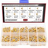 DYWISHKEY 10Value 600PCS DIP Monolithic Multilayer Ceramic Chip Capacitors Assortment Kit, 0.1uF-10uF Ceramic Capacitor Set