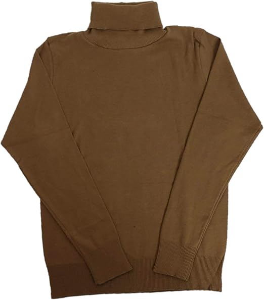 Amazon Gicipi ジチピ ニット カットソー レディース タートルネック セーター 長袖 イタリア製 トップス 1 Brown セーター 通販