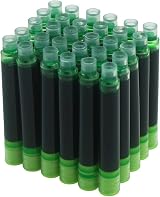 erofa Hongdian Fountain Pen Set Ink Cartridges Light Green 30 Pack 3.4mm