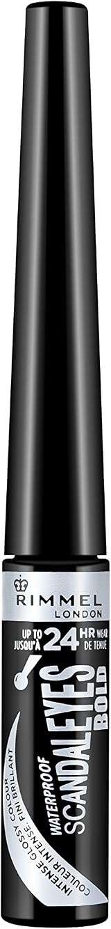 Rimmel London Scandaleyes Bold Eyeliner Black 24HR Wear Waterproof Ball Tip view 1