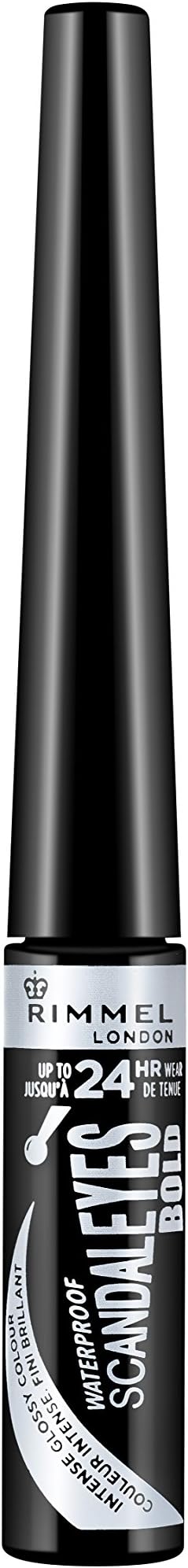 Rimmel London Scandaleyes Bold Eyeliner Black 24HR Wear Waterproof Ball Tip