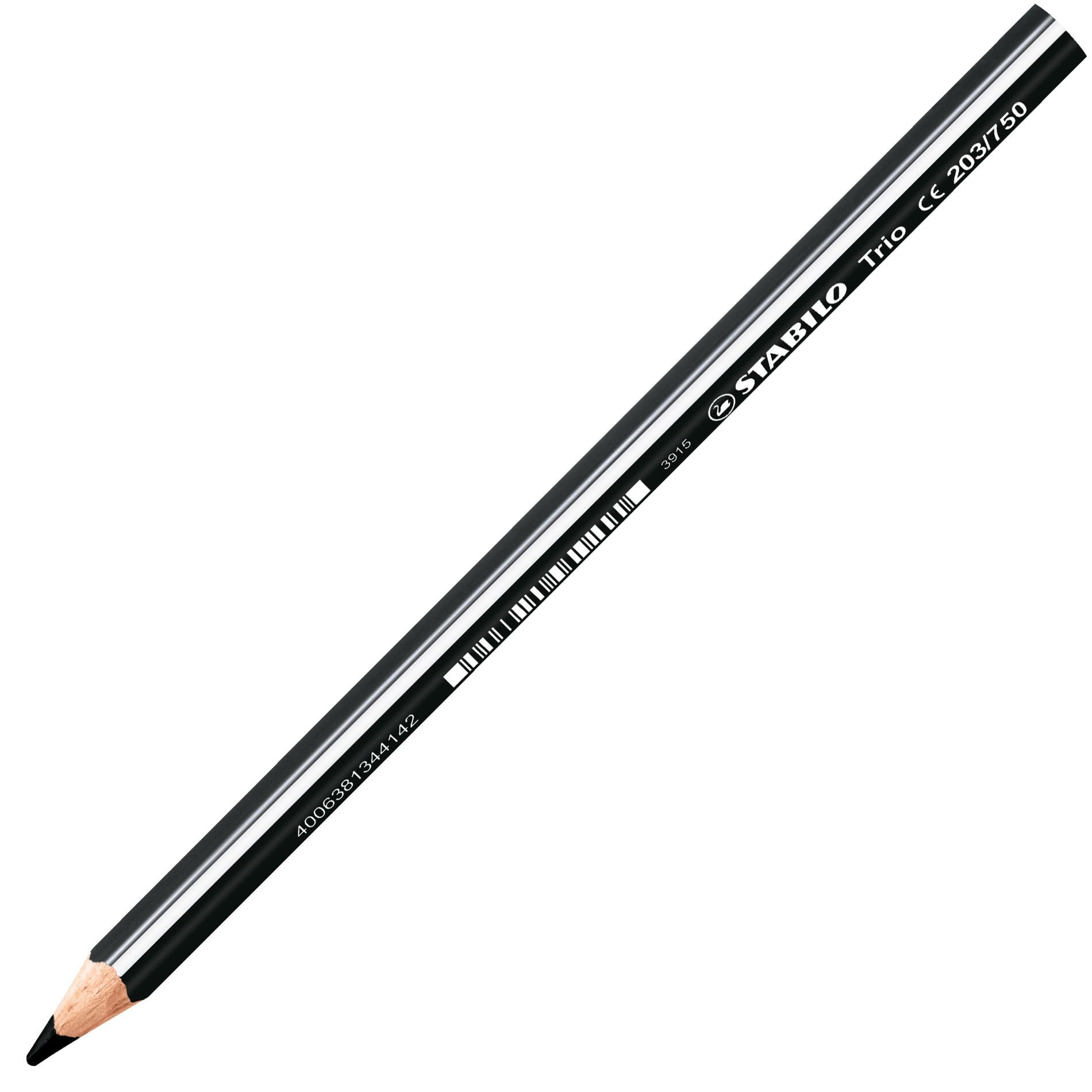 STABILO Trio Thick Triangular Colouring Pencil, Single Pencil, Black