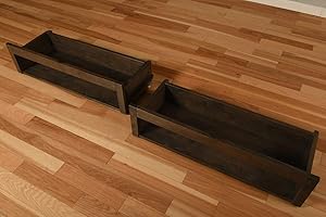 CORDOVA FUTONS "Drawer Sets" Storage For Futon Frames Monterey, Phoenix, Eldorado, Montreal, Excelsior, Lakeshore, Northland, Cordova, Ocean Side, Chalet, (Rustic Walnut, Full Size Set of 2)