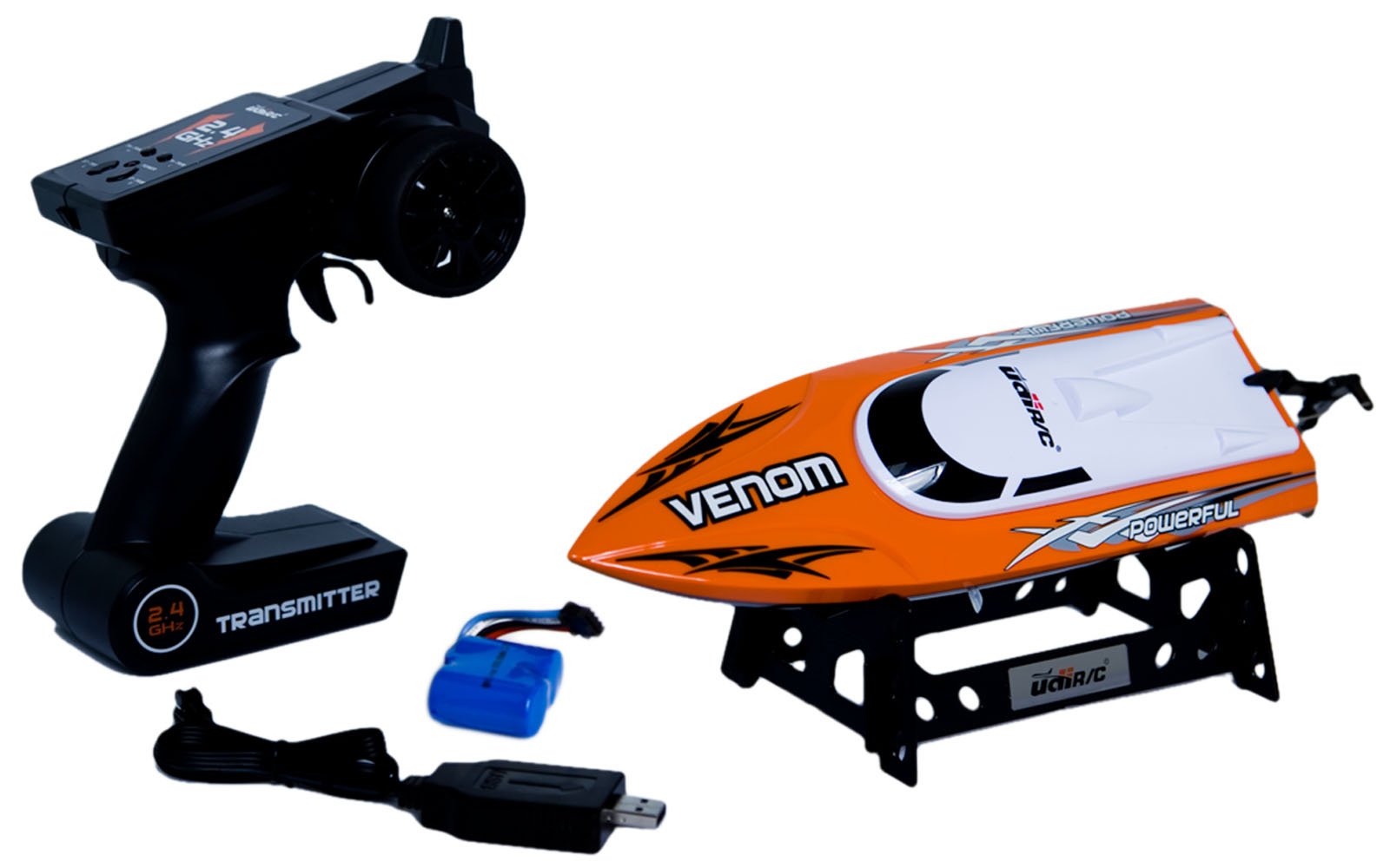 Udirc Venom 2.4Ghz High Speed Remote Control Electric Boat (Orange) 9 61YIozEQI L