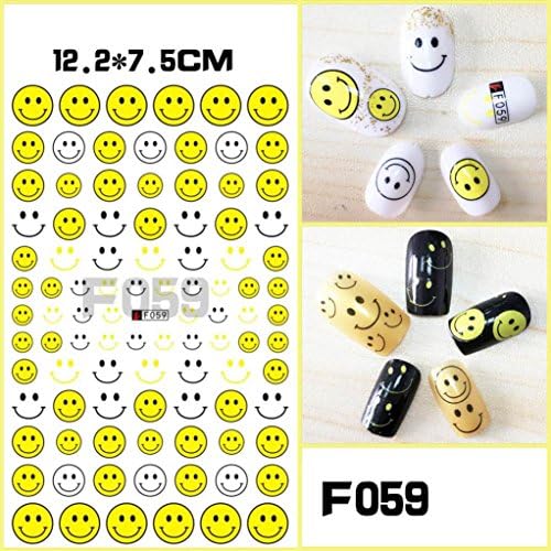 Clearance Sale! 3D Nail Art Stickers Tips for Teen Girls Women, Iuhan 3D Nail Applique Patterned Nail Back Glue Sticker Nail Art Tools Applicators (B)