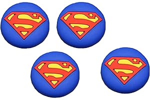 Esports Discounts DC Comics Controller Thumb Grip Silicone Caps Compatible for Playstation PS5 PS4 Pro Slim PS3 PS2 Xbox One Series S X Switch Controller Superman - Two Controller Pack