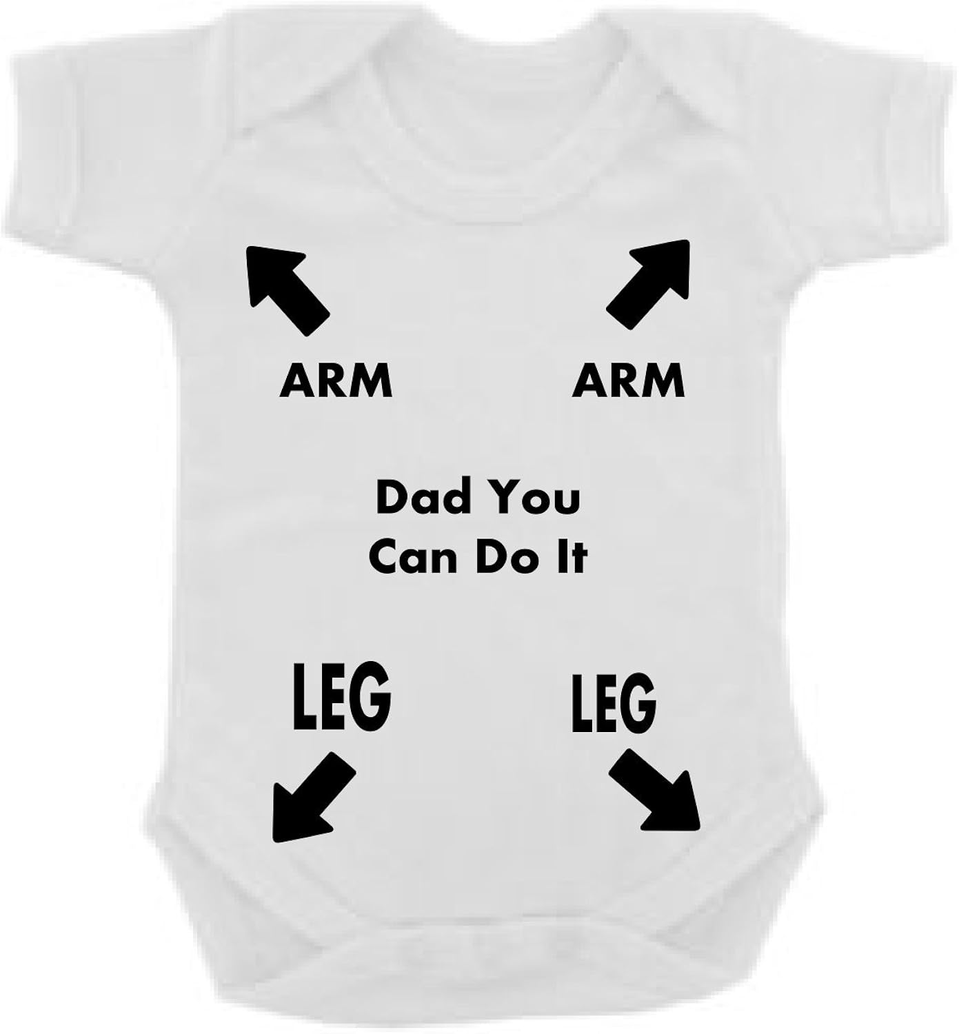 Baby Grow Arm Arm Leg Leg Dad You Can Do It Maternity Gift Amazon.co