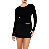 Forever 21 Womens Cropped Rib-Knit Sweater
