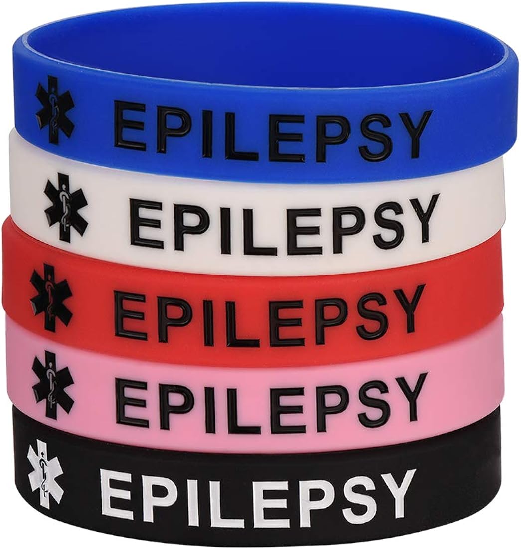 U7 Custom Medical Alert ID Bracelets for Men Women Silicone Identification Wristbands 5-100 Packs,Team/Family/Classmate Gift