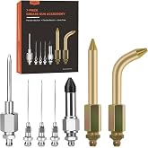 TRILINK Grease Gun Needle Tip Kit &ndash; 7PCS Grease Gun Accessory Set with 3 Grease Injector Needle, Grease Needle Dispenser, Rubber Joint Fitting, Bent &amp; Straight Adapter for Bearings &amp; Tight Spaces