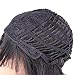 HAIRWAY Straight Wigs with 50% Human Hair and 50% Premium Japanese Fiber Like Real Human Hair Wig for Black Women Synthetic Wigs Straight Hair with Bangs for Daily Wear 14inches #1B/30