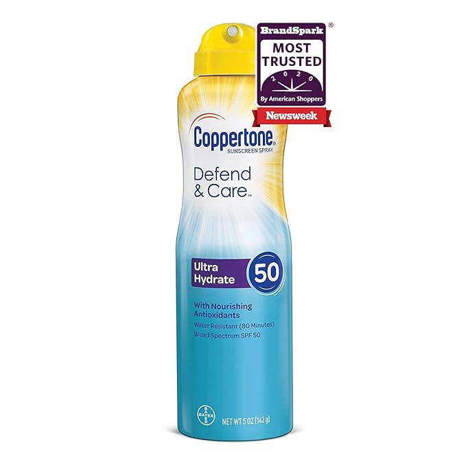 coppertone defend and care face spf 50