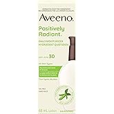 Aveeno Positively Radiant Daily Moisturizer SPF30, Sunscreen, Face Cream, Hypoallergenic, Sun Protection, 68mL