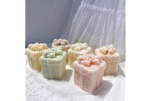 SLOWLYTALK Candle Molds - Silicone Mold for Candles Making, DIY 3D Moulds for Soy Wax, Beeswax, Scented Candle, Valentine's Day Gifts (Gift Box)