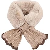 INOGIH Kids Girls Winter Fur-Collar-Scarf Cold-Weather Warm-Neck-Shrug for 5-10 Years Old