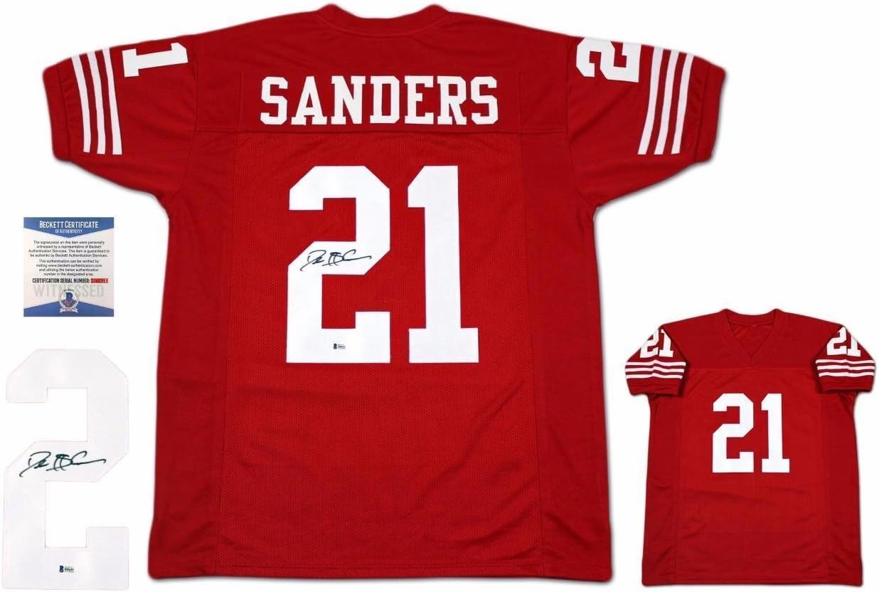 deion sanders framed jersey