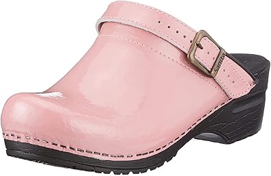 pink sanita clogs