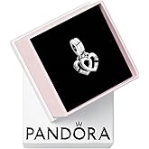 PANDORA Linked Sister Hearts Split Dangle Charm - Compatible with PANDORA Moments - Jewelry for Women - Gift for Her - Made with Sterling Silver & Cubic Zirconia - With Gift Box