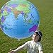 Pangda 16 Inch Inflatable Globe Inflatable World Globe Beach Ball Globe for Educational Beach Playing, Colorful (2)