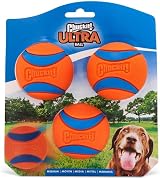 Chuckit Ultra Ball Medium 6.5 cm Pack of 3 Durable High Bounce Dog Toy view 1