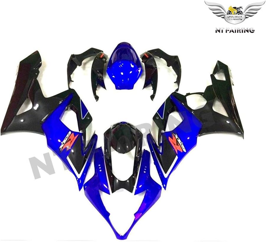 NT FAIRING Blue Black Injection Mold Fairing kits Fit for Suzuki 2005 2006 GSXR 1000 K5 05 06 GSX-R1000 Aftermarket Painted ABS Plastic Motorcycle Bodywork