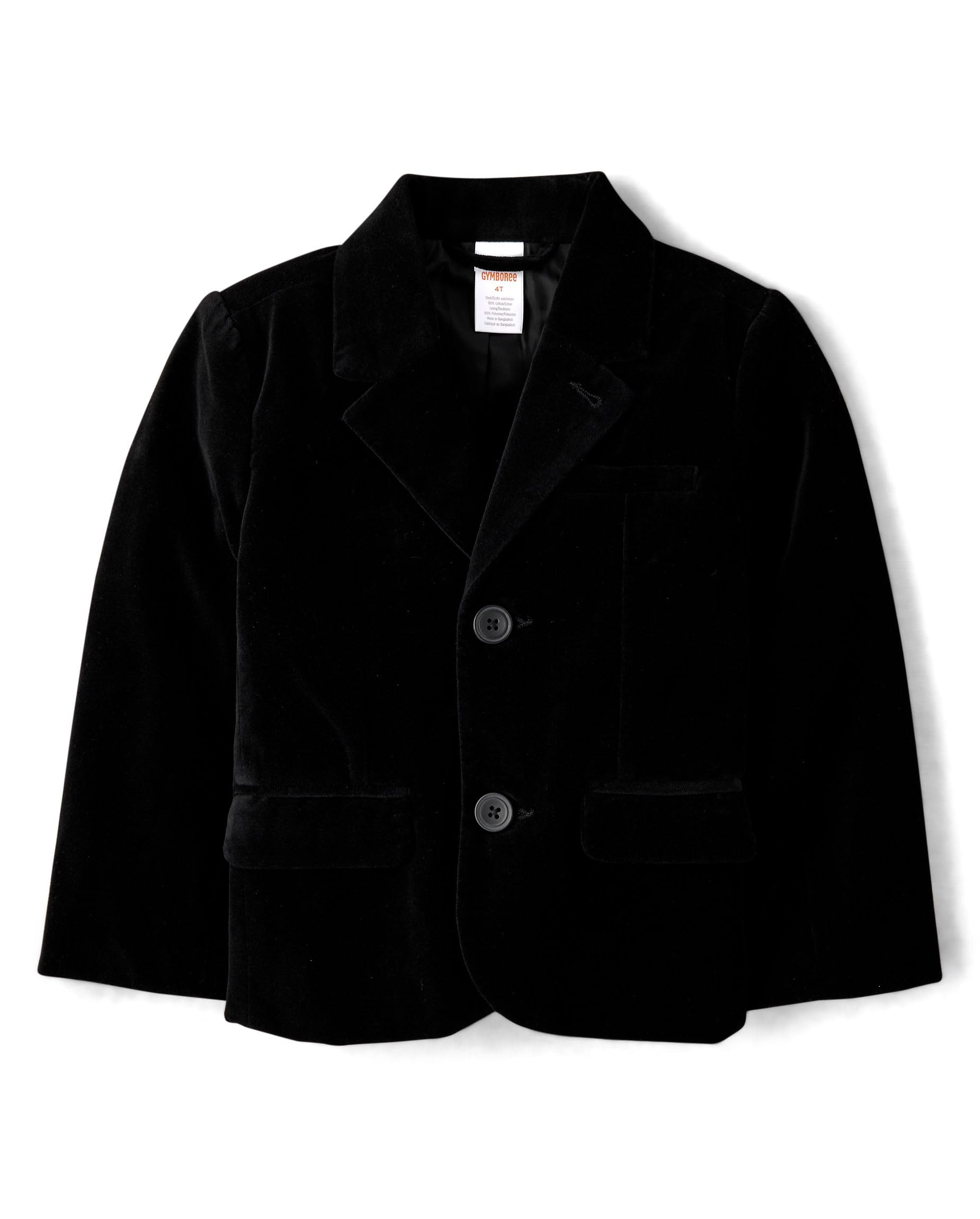 Gymboree,Boys,and Toddler Blazer,Black Velvet,4 Years