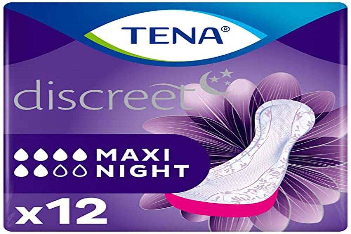 Tena - Tena Lady Discreet Maxi Night Pads - 12 Pieces