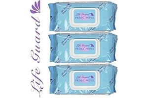 TOEAH Prima Wipes Adult Washcloths, 48 Extra-large Wipes Per Pack (3 Packs)